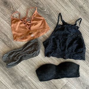 Victoria Secret, Aerie, Free People bras
